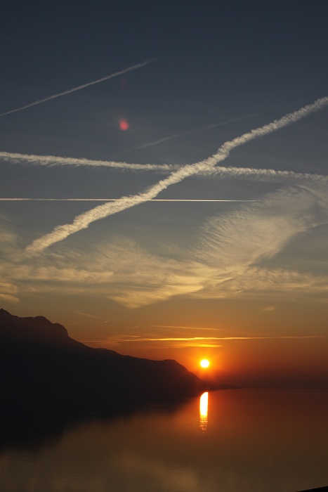 Coucher soleil Montreux - 010